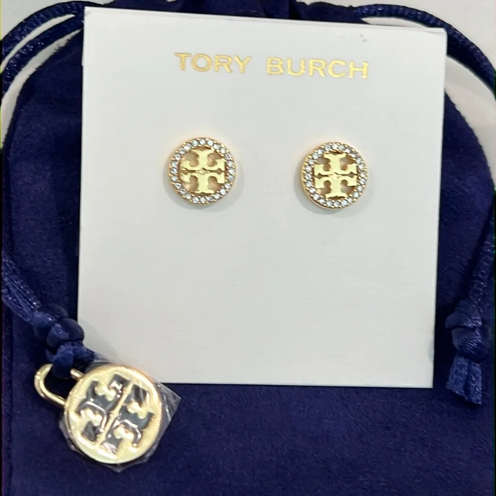 Tory Burch Gold Stud Earrings